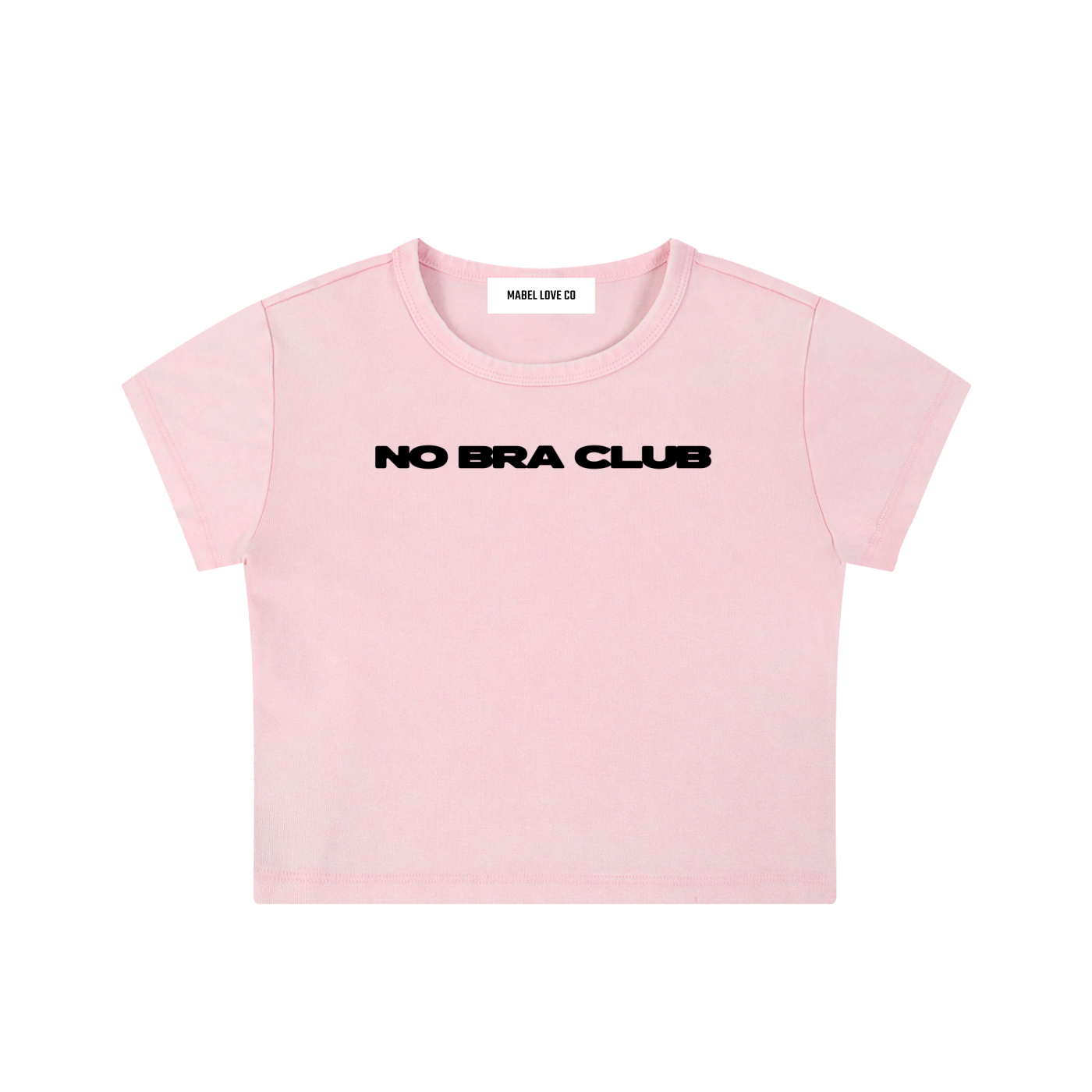 no bra club Snow Washed Crop Top
