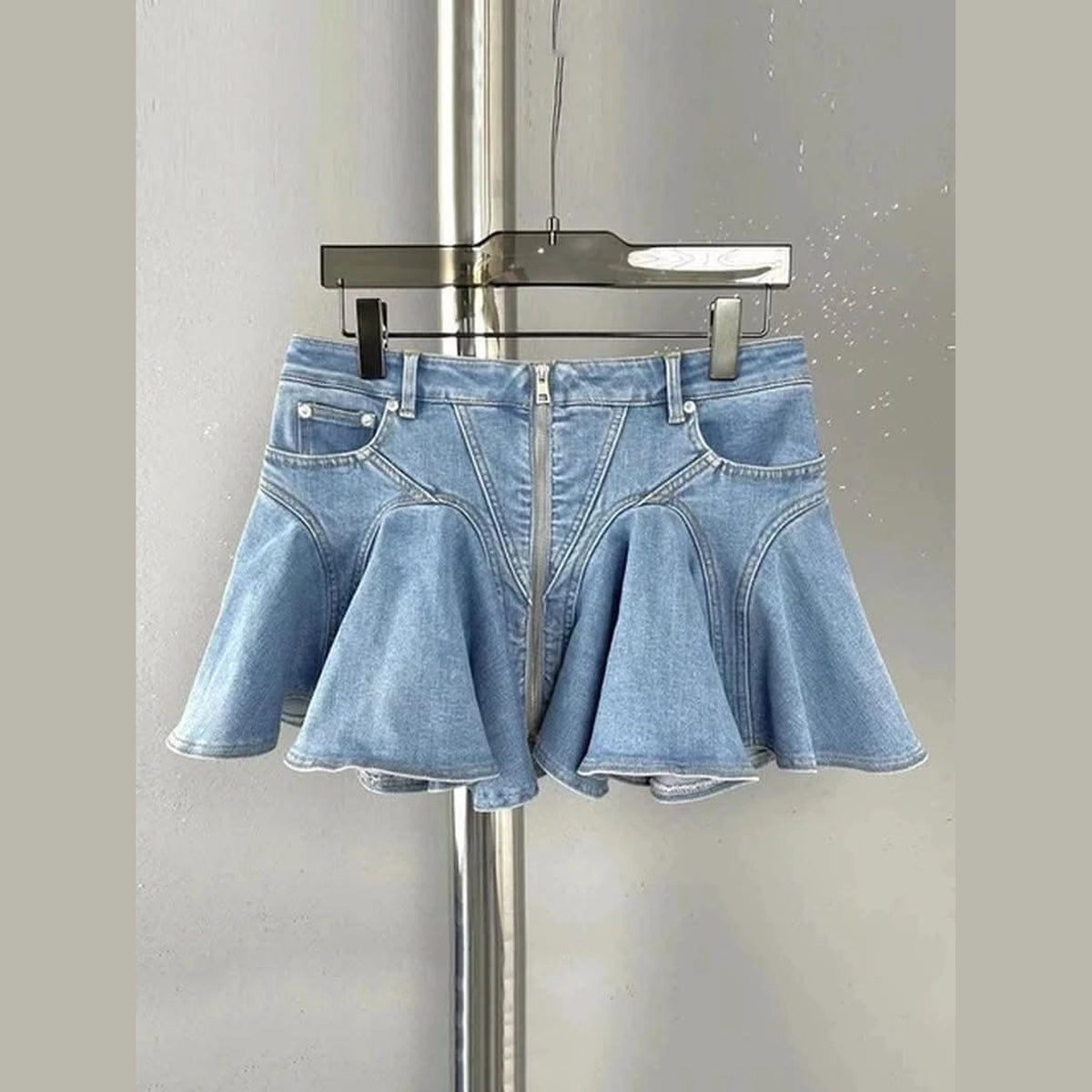 Blue Ruffled skirt 3