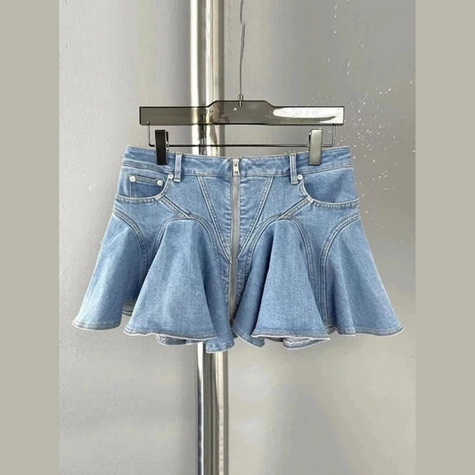 Blue Ruffled skirt 3