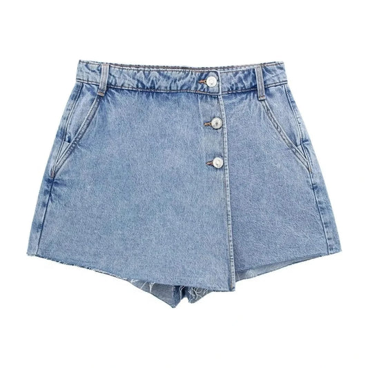 Wrap Denim Short 3