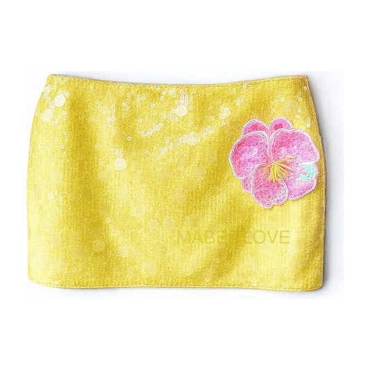 Flower Pop Mini Skirt Sequin Mini Skirt 3