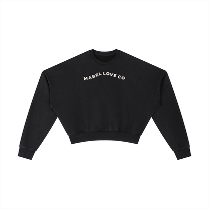 Vintage Washed Cropped Sweatshirt