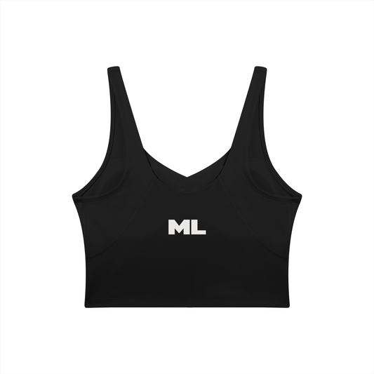 Tank + Biker set — black front on-model 2048