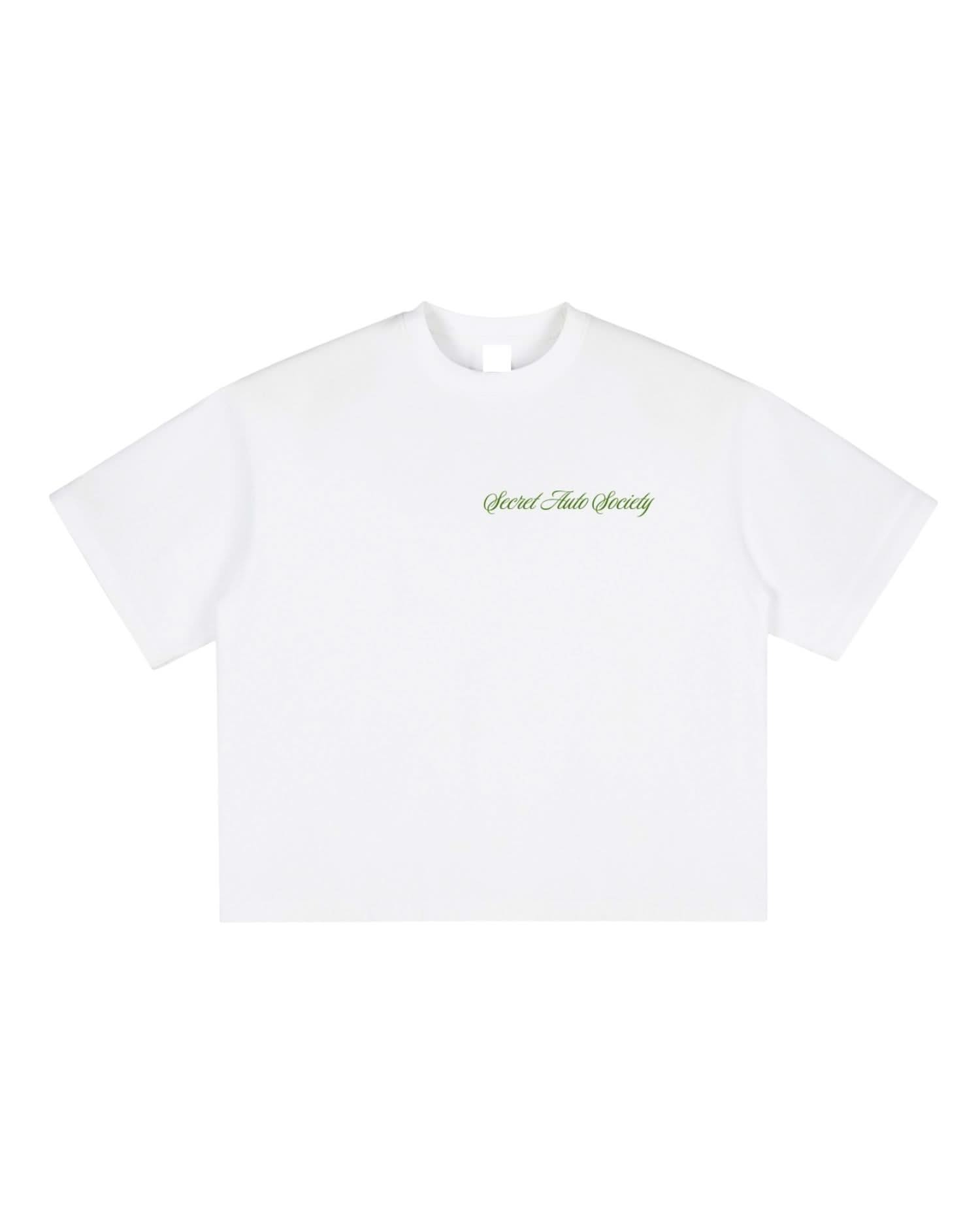 Racing Club Green Vintage Washed Boxy Tee - Casual Comfort Style