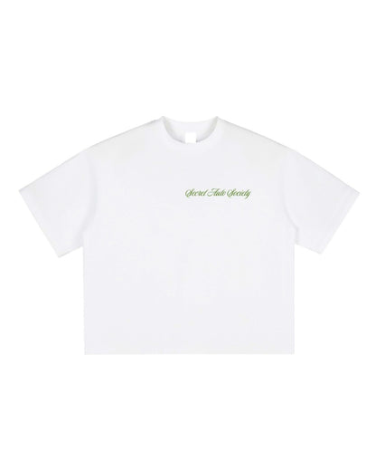 Racing Club Green Vintage Washed Boxy Tee - Casual Comfort Style