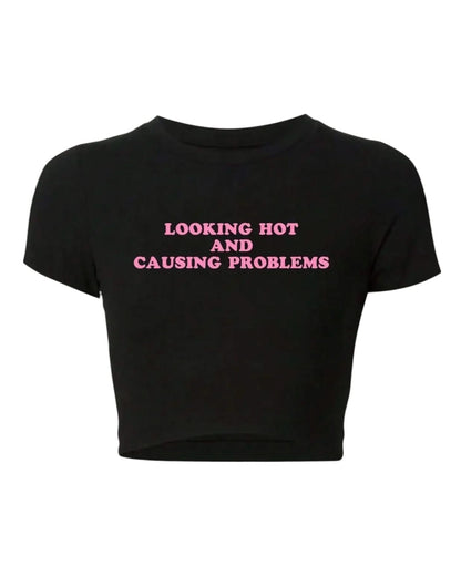 Girl Power Crop Tee – Casual Statement Style