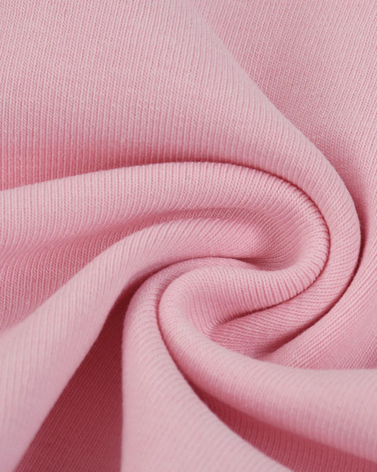 Pink Drop Shoulder Crop Tee Women's Baby Tee