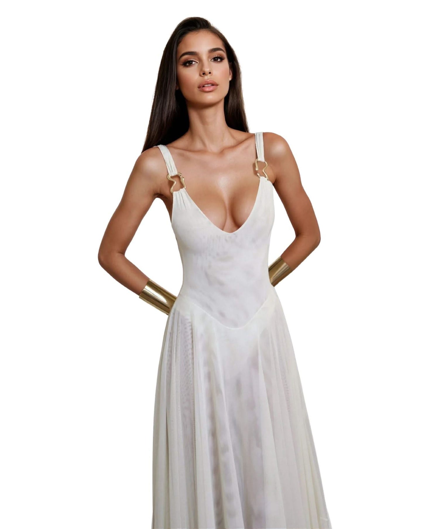 Sexy Mesh Maxi Dress - Beach Party Ready