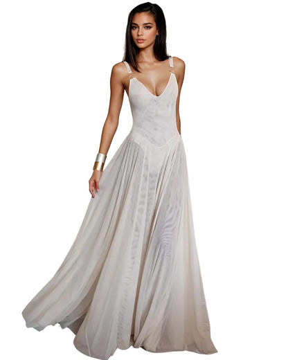  Sexy Mesh Maxi Dress - Beach Party Ready