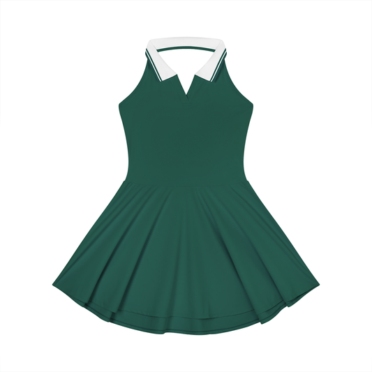 Women's Collared Halter Tennis Dress