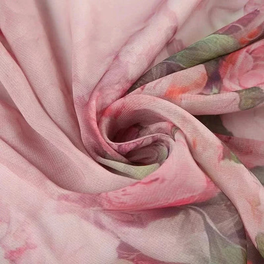 Flowers Print Layered Ruffles 4