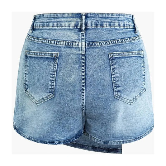 Denim mini Skort 4