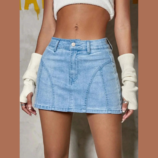 Carnival Holiday High Waist Denim Skirt 4