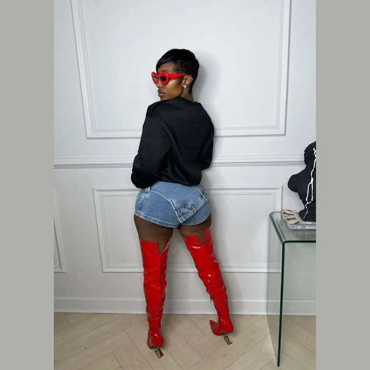 Mini Jean skirt 4