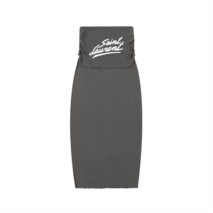 Bold Boho Indigo Washed Bodycon Maxi Skirt