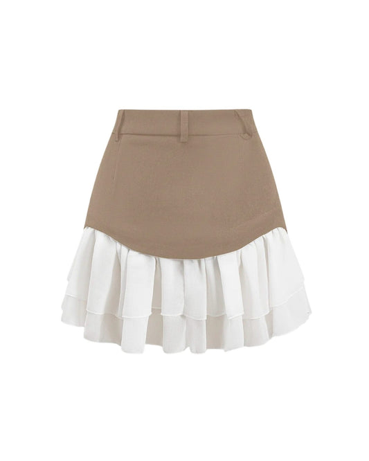 Y2K Ruffle A-Line Denim Skirt - additional view 7