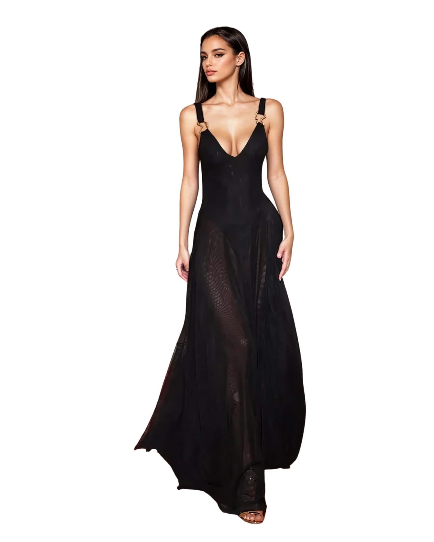 Sexy Mesh Maxi Dress - Beach Party Ready | Mabel Love Co Sexy Mesh Maxi Dress - Beach Party Ready | Mabel Love Co