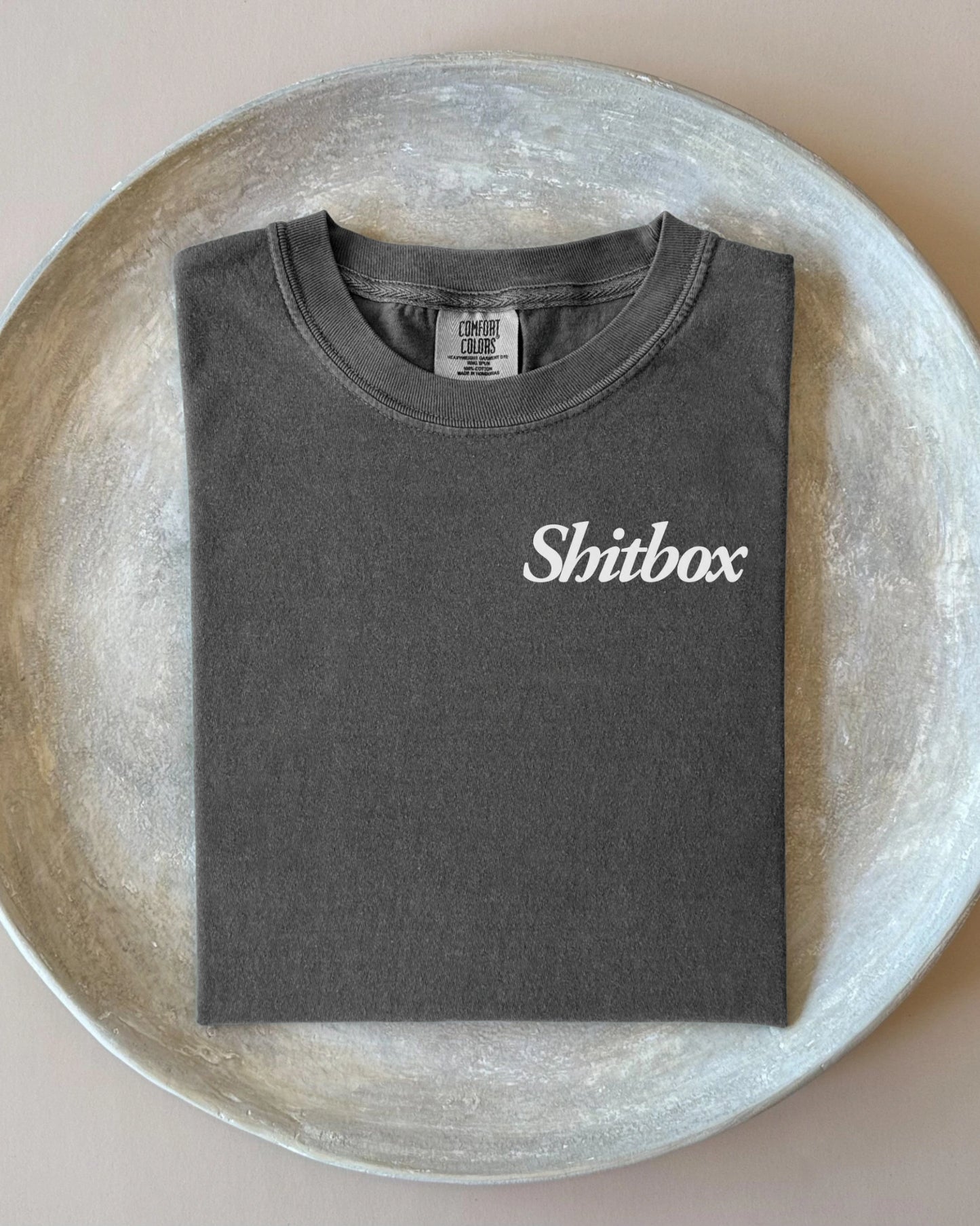 The Shitbox Culture Oversized Tee – Acid Wash Pepper