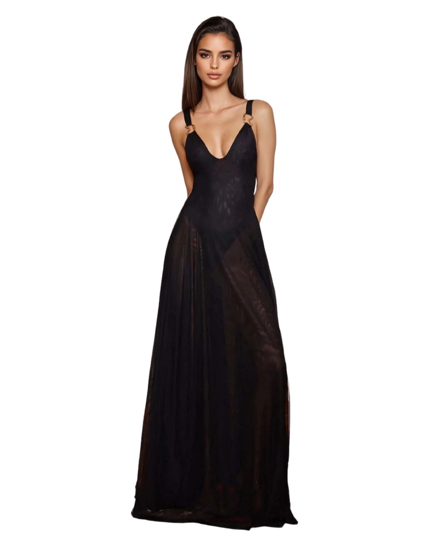  Sexy Mesh Maxi Dress - Beach Party Ready