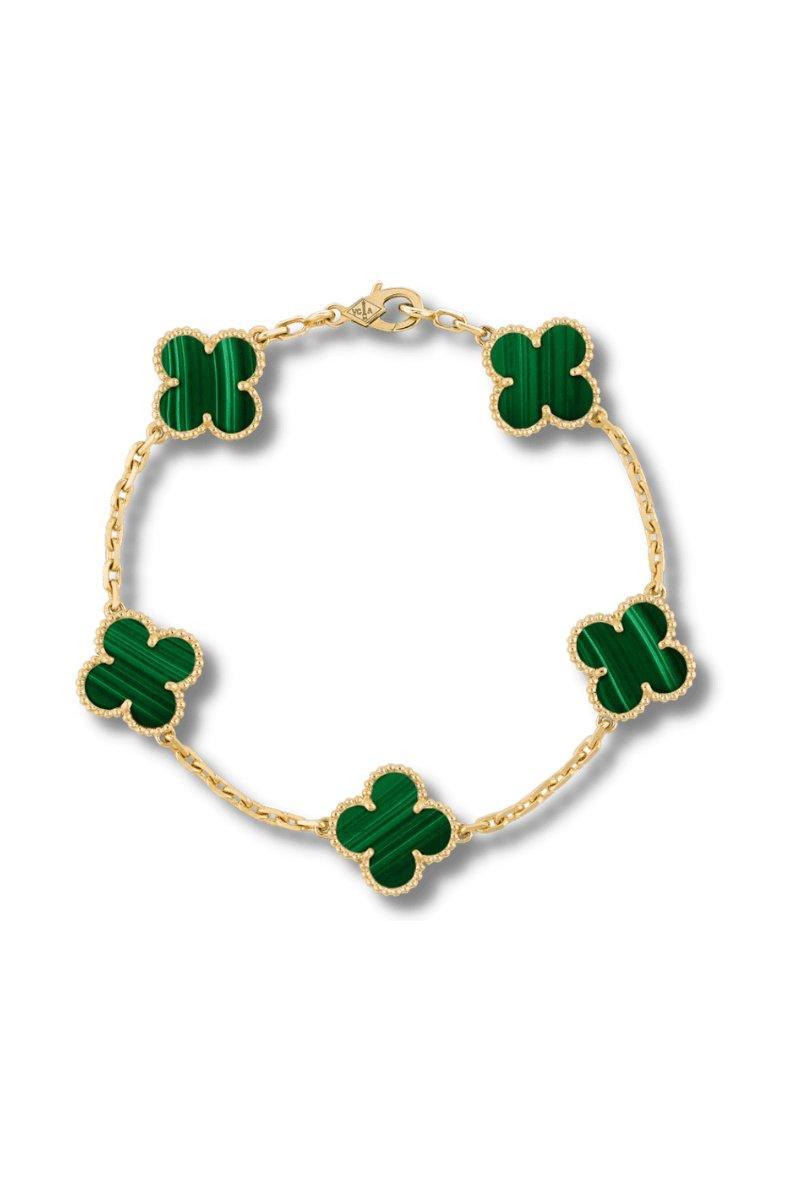 Green clover bracelet