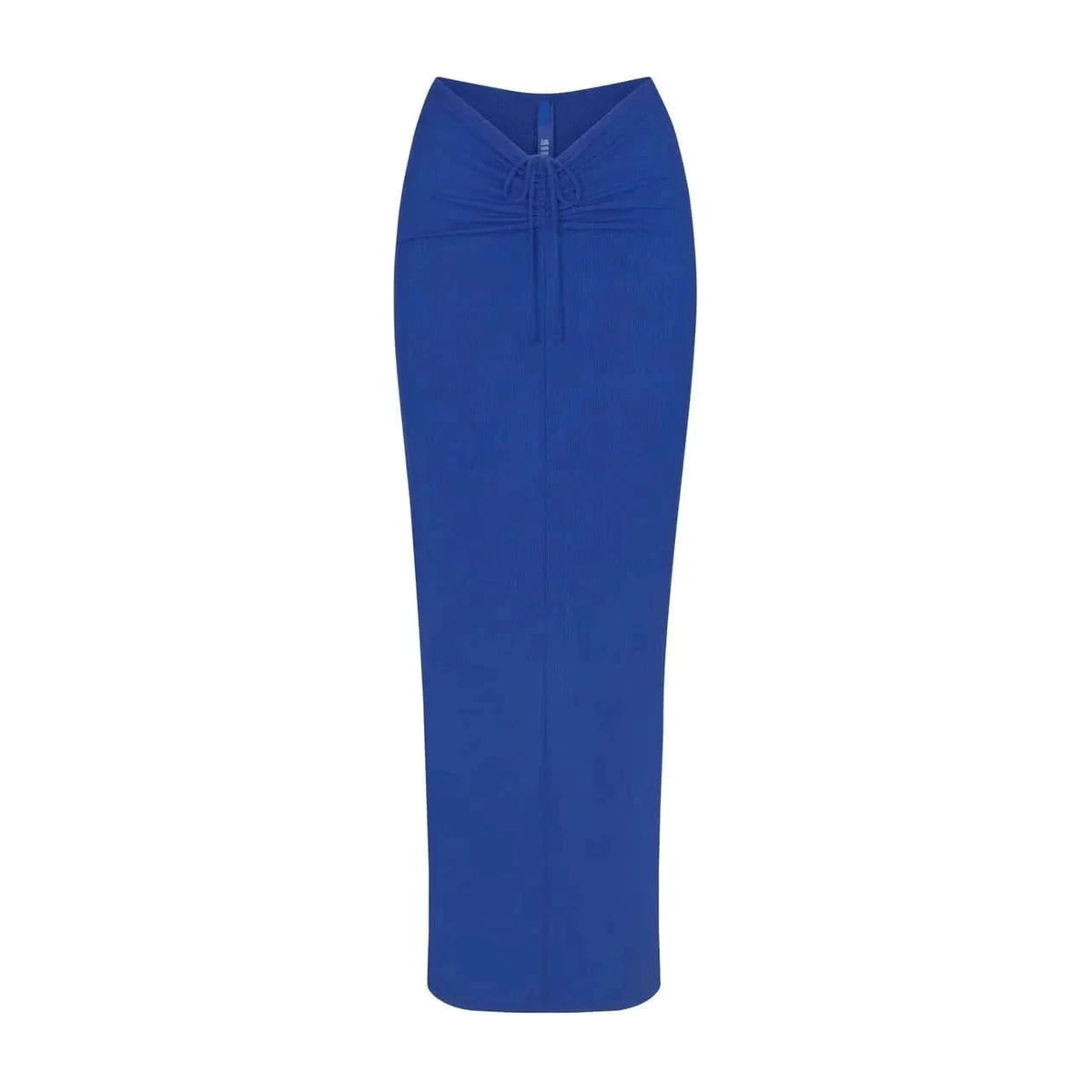 High Waisted Mid Length Skirt with Hip Wrap 5