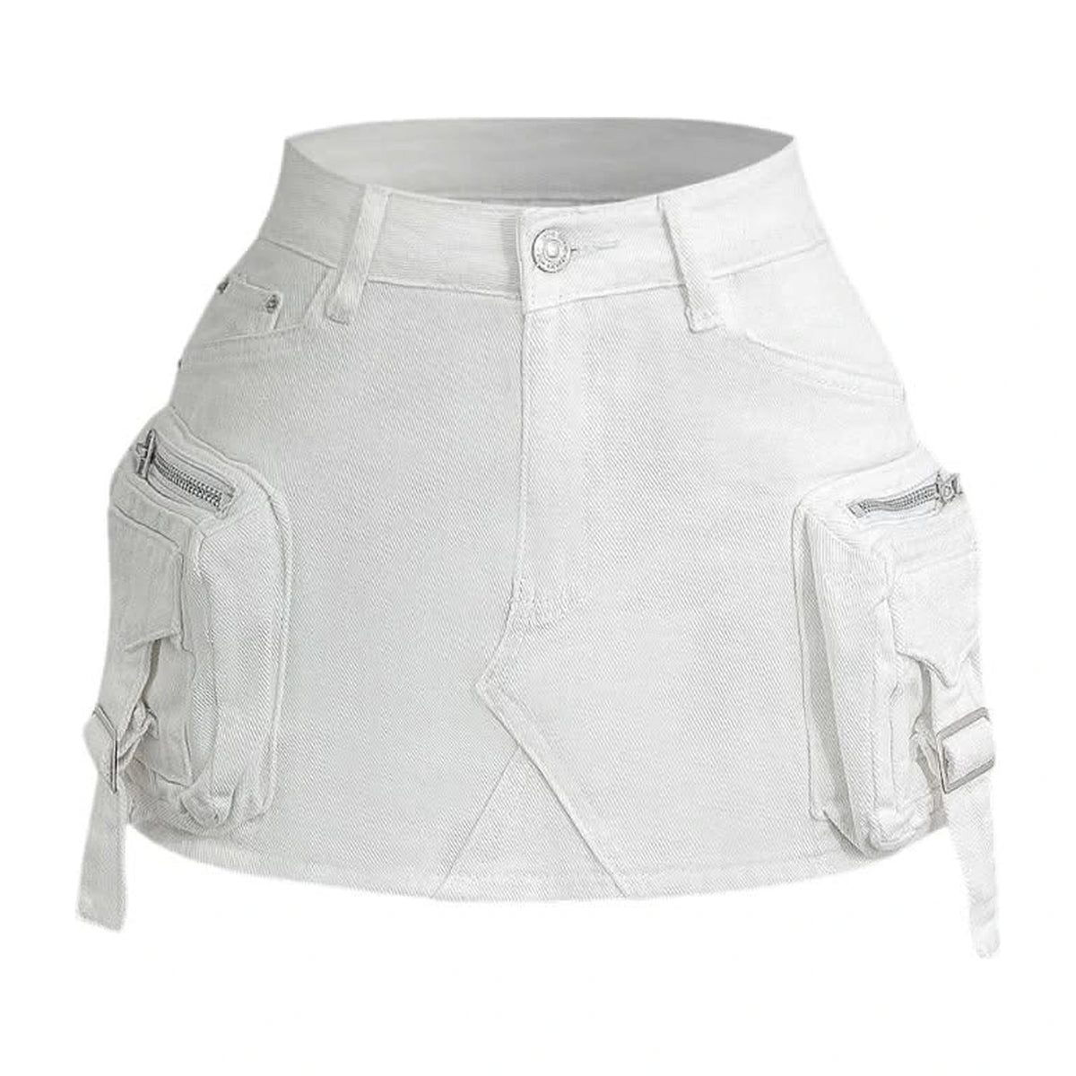 White Denim mini skirt