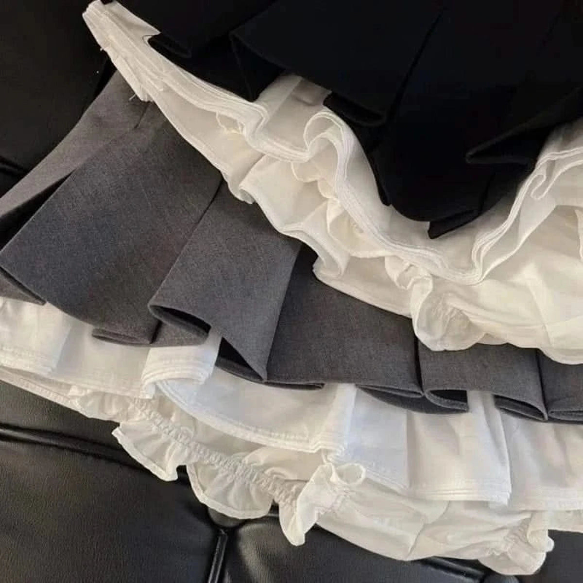 Ruffles Mini Pleated Skirt 5
