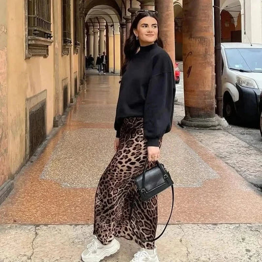 Leopard Print MAXI Skirt 5