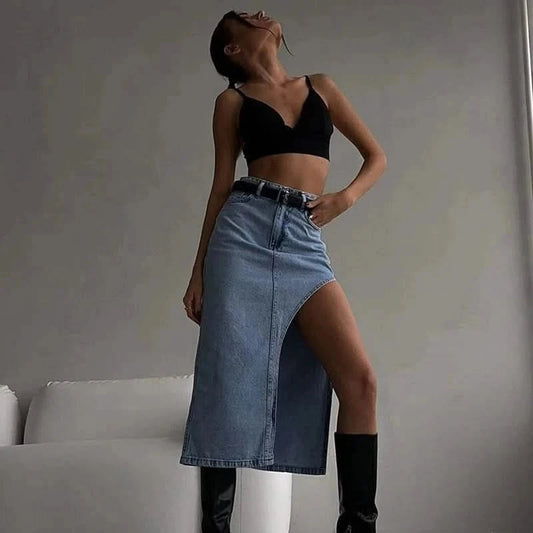 Maxi Denim Skirt 5
