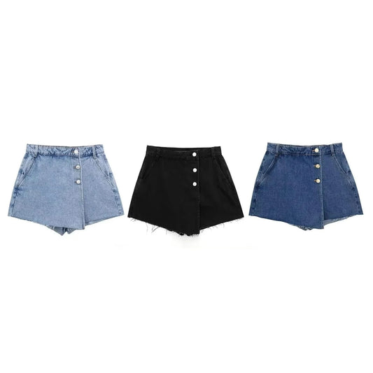 Wrap Denim Short 5