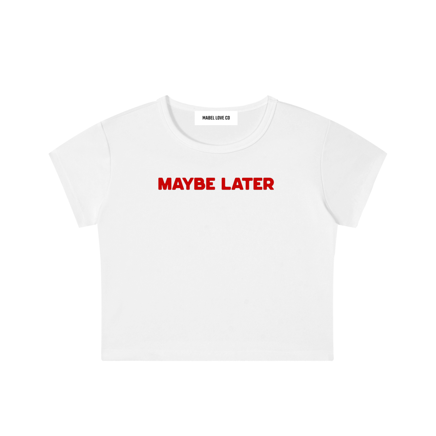 maybe later Snow Washed Crop Top