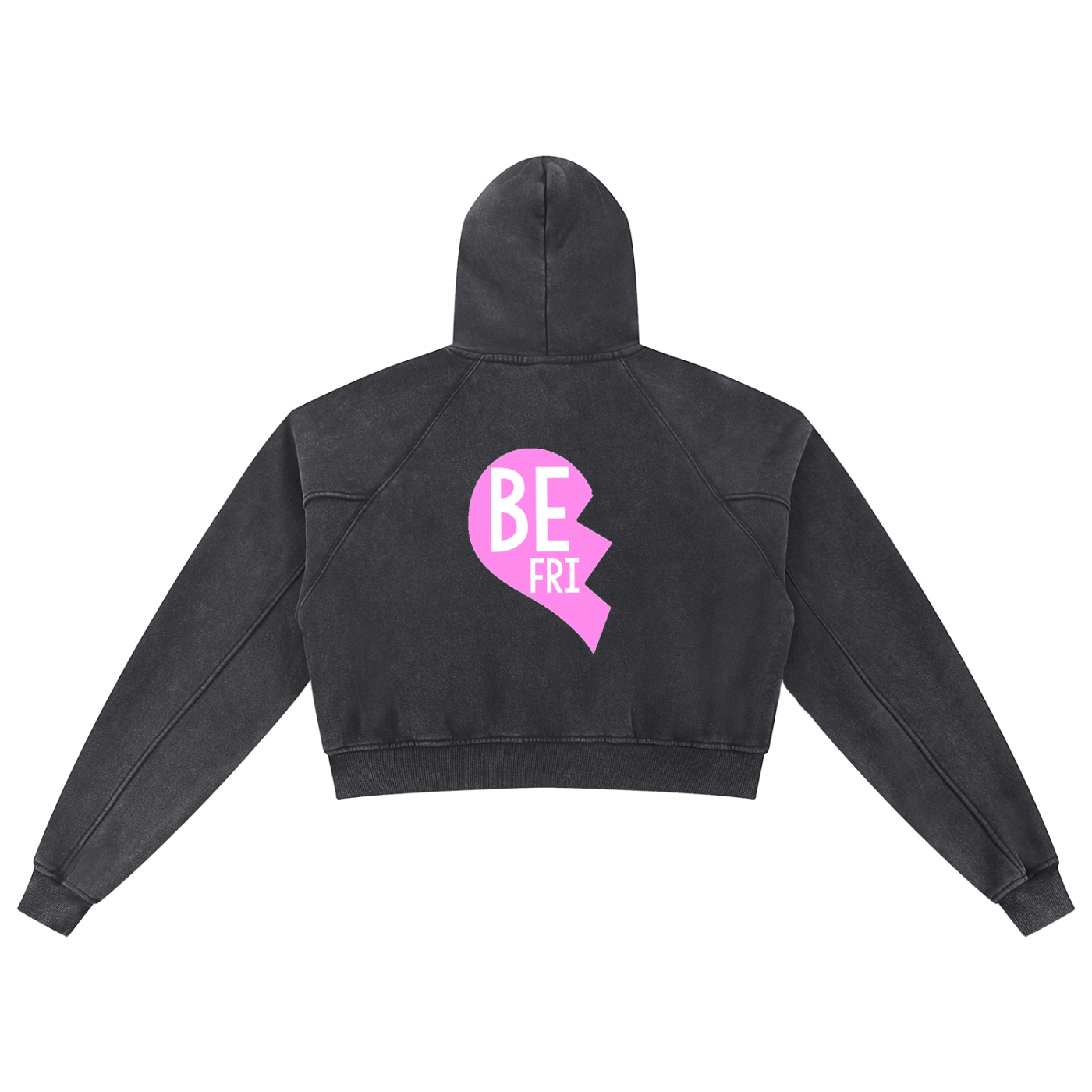 Snow Washed Cropped Hoodie