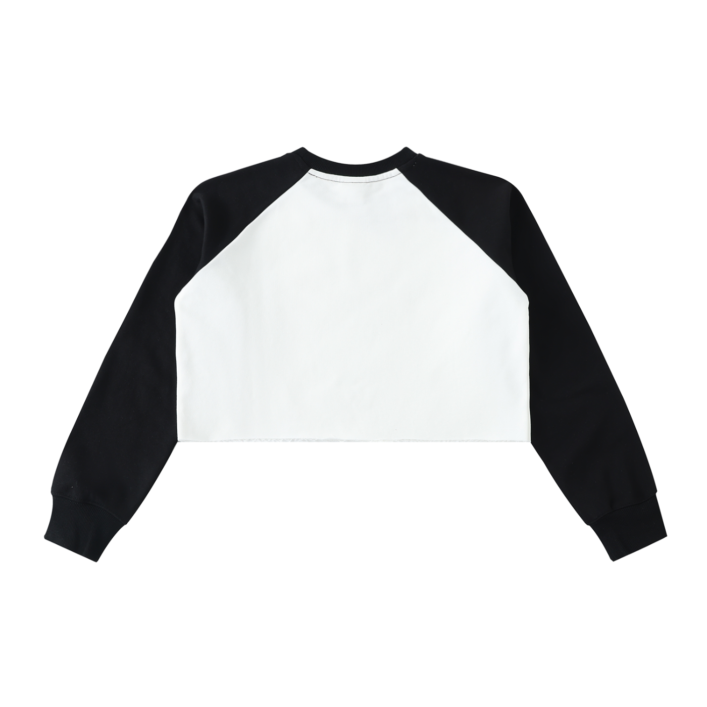 Dont touch me Color-Block Crop Sweatshirt"
