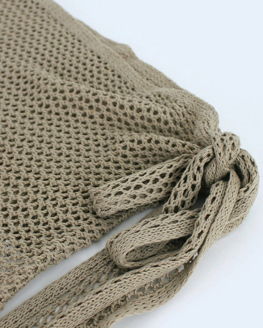 Hollow Knit Beach Skirt