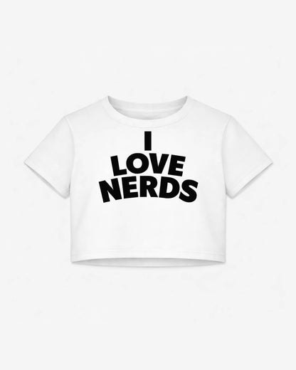 Nerdy Charm Cotton Crop Tee | Mabel Love Co Nerdy Charm Cotton Crop Tee | Mabel Love Co
