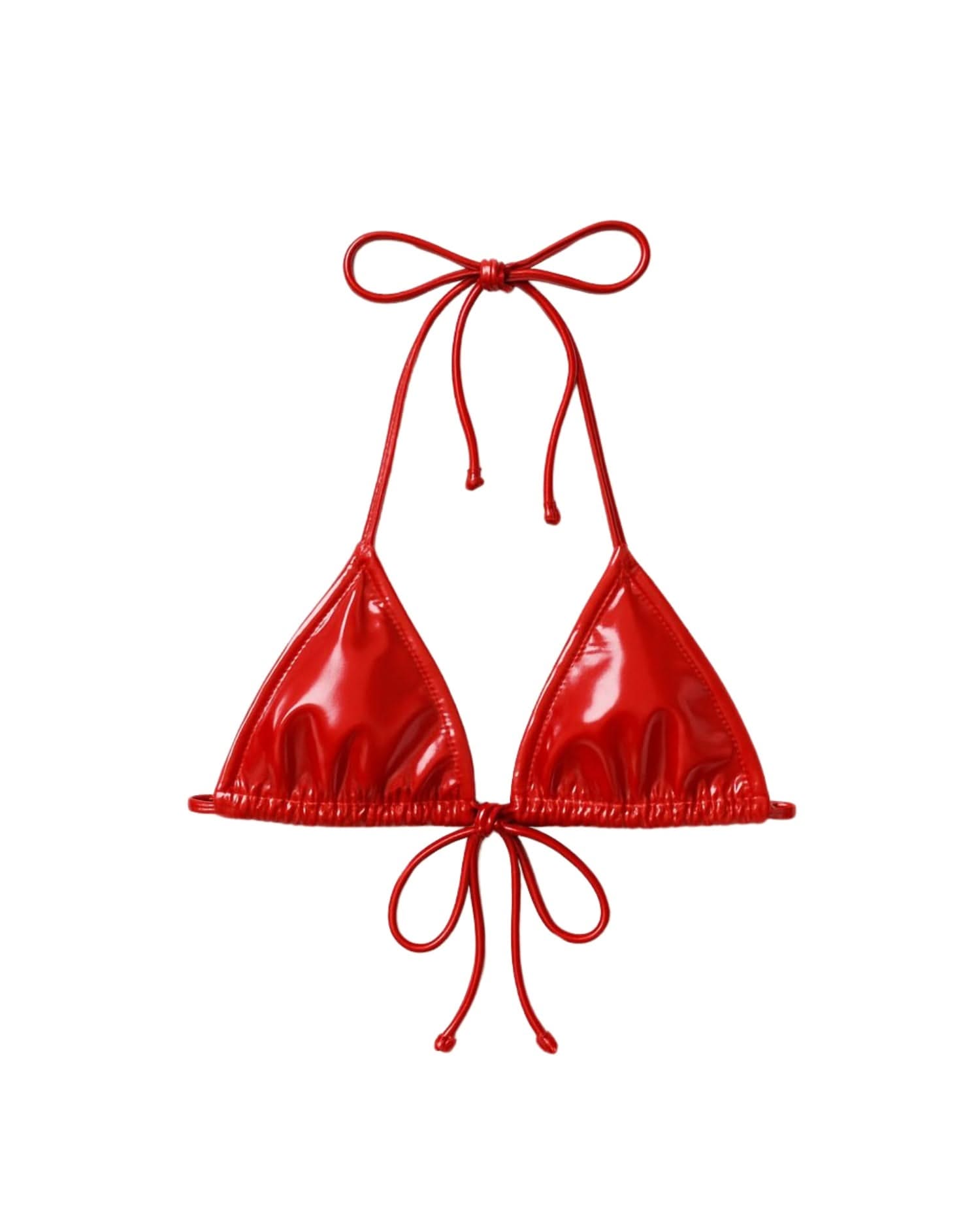 Latex Red Bikini Set Bold Triangle & G-String Swimwear | Mabel Love Co Latex Red Bikini Set Bold Triangle & G-String Swimwear | Mabel Love Co