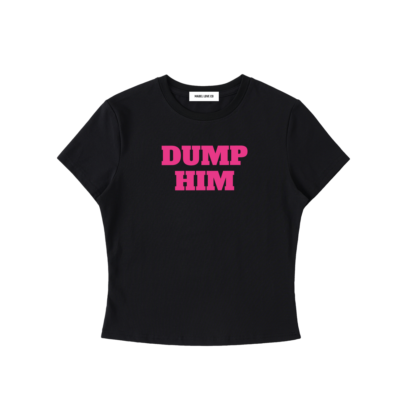 Dump Him Black Sweet Escape Crop Top