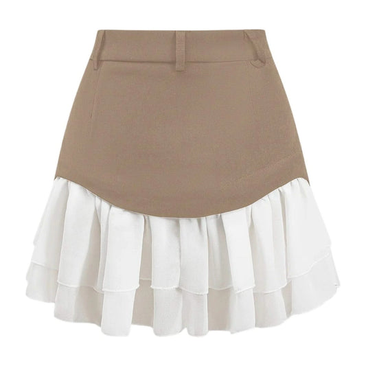 Y2K Ruffle A-Line Denim Skirt - additional view 7