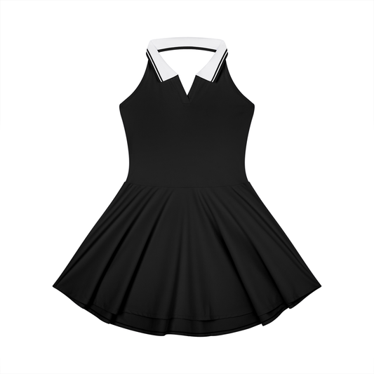 Women's Collared Halter Tennis Dress