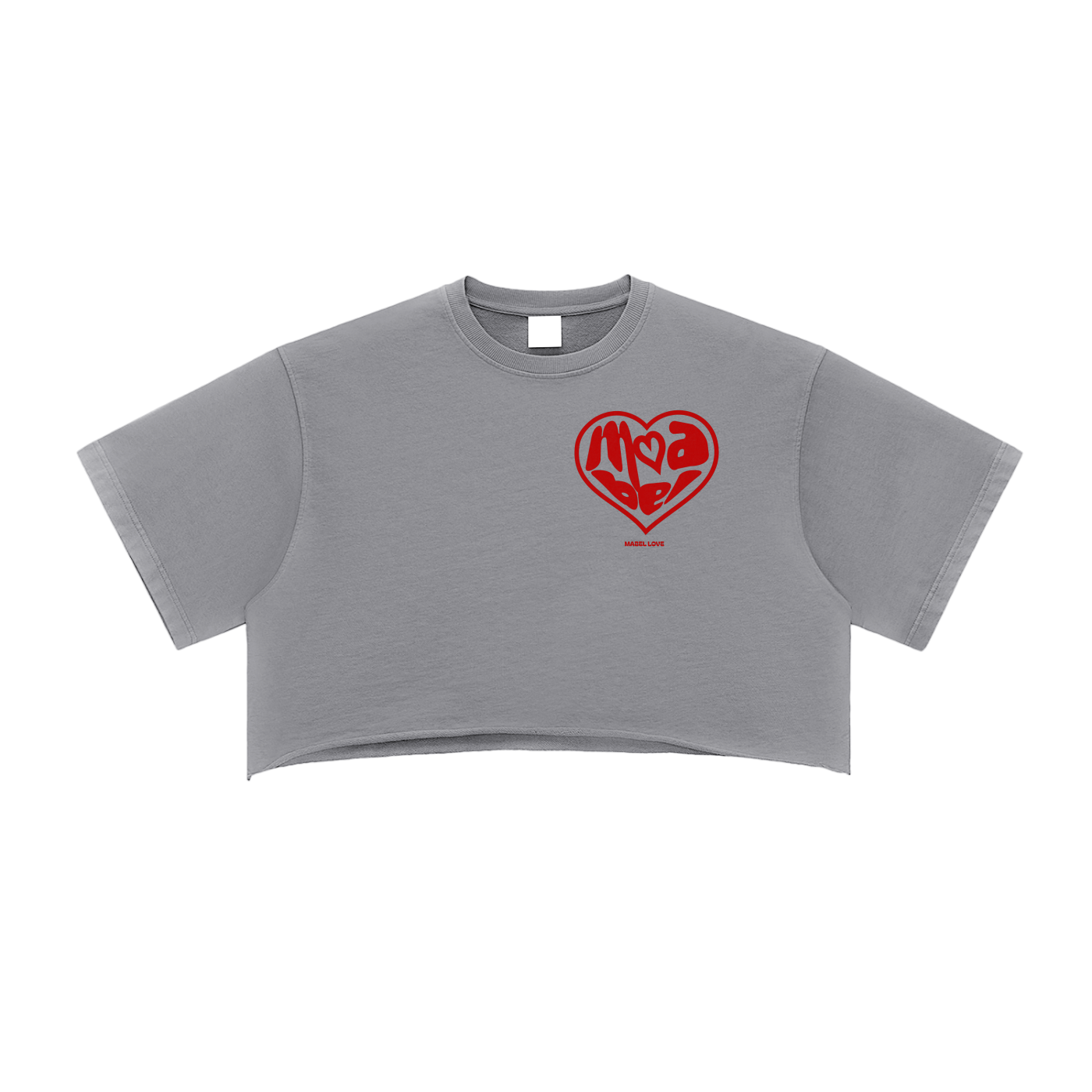 Snow Washed Raw Edge Crop Top