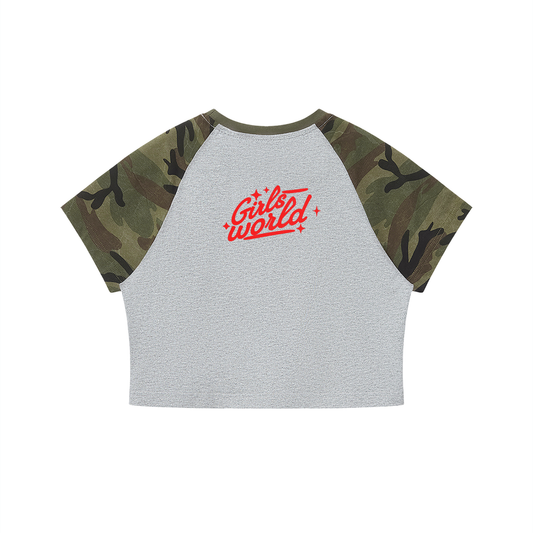 Aliens Camo Crop T-Shirt