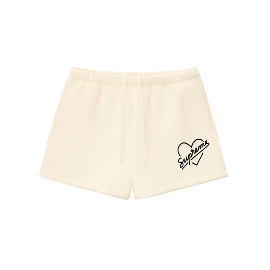 Heartfelt Drawstring Fleece Sweatshorts - lifestyle photo