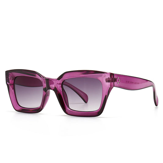 Vintage Black Square Sunglasses - lifestyle photo