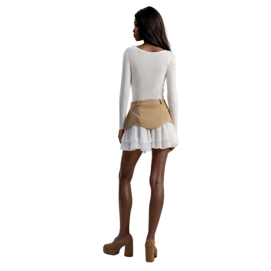 Y2K Ruffle A-Line Denim Skirt - additional view 9