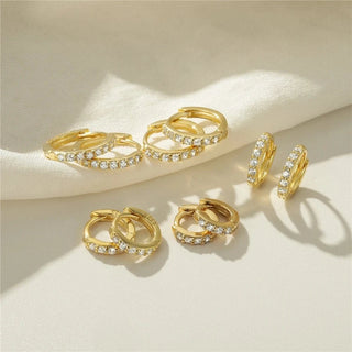 925 Micro Hoop Zircon earrings