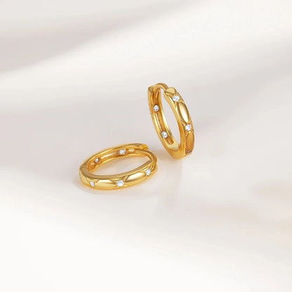 925 Mini Zirconia Hoop Earring