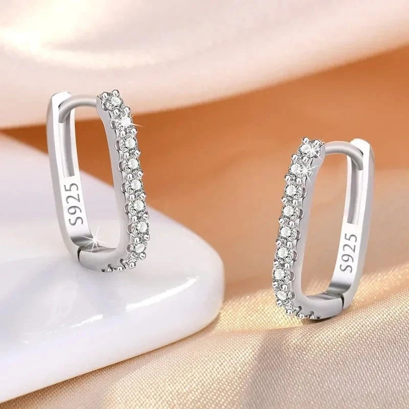 925 Sterling Silver Circle Hoop Earrings