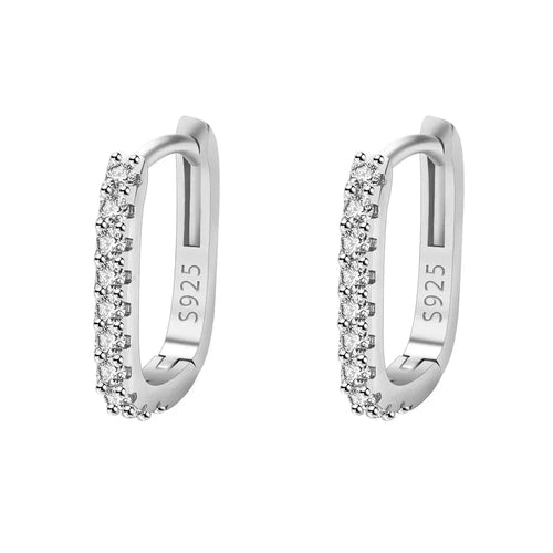 925 Sterling Silver Circle Hoop Earrings