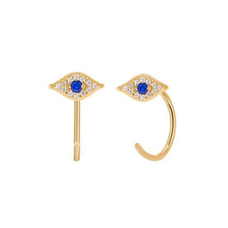 925 Sterling Silver lucky Eye Earring