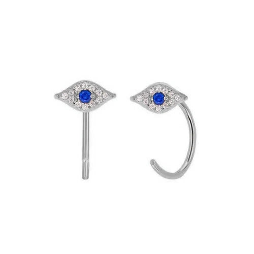 925 Sterling Silver lucky Eye Earring